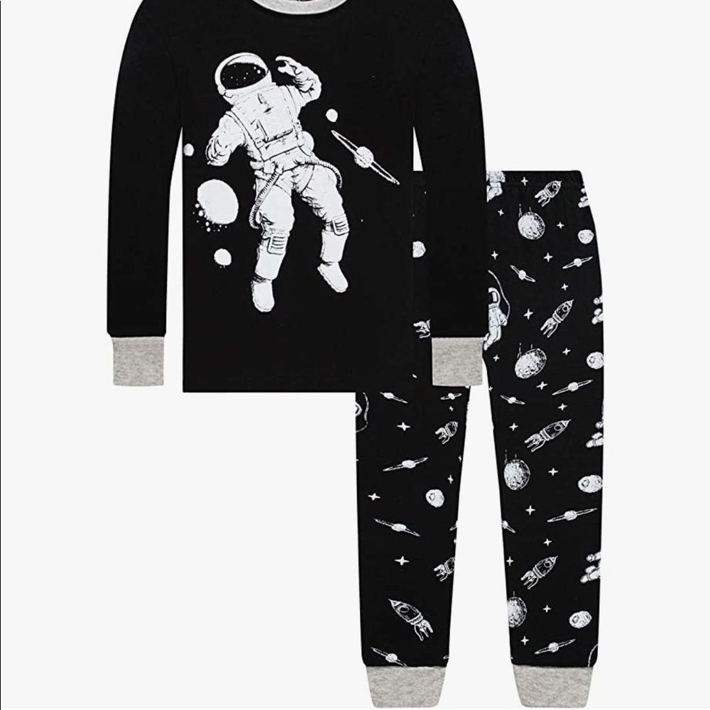 Lands End Boys Navy Blue Pijama Explore Sleepwear